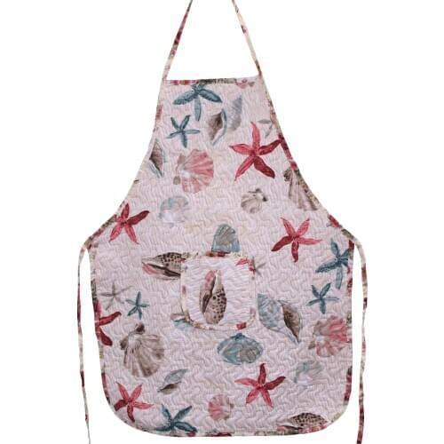 New style quilted apron multi-color rural style home anti-fouling thickened anti-fouling water-absorbing floral apron