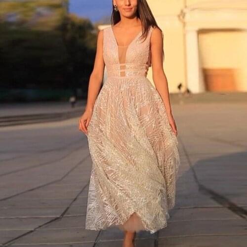 Prom Dress Tassel See Through V Neck High Waist Knee Length Sexy Formal Dresses Wedding Evening Dress Dance Queen Dresses