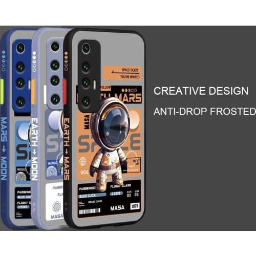 Luxury Astronaut Camera Protection Shockproof Cover For Xiaomi Mi 10 S 10S Liquid Silicone TPU Bumper Case