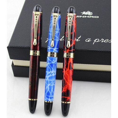 JINHAO X450 Brand Metal Roller Pen Luxury Ballpoint Pens for Business Gifts Writing Office School Supplies Material Stationery