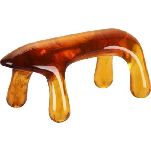 Natural Resin Gua Sha Scraper Board Massage Beeswax Scraping Massager For Face Neck Shoulder Back Waist Acupoint Massage Tool