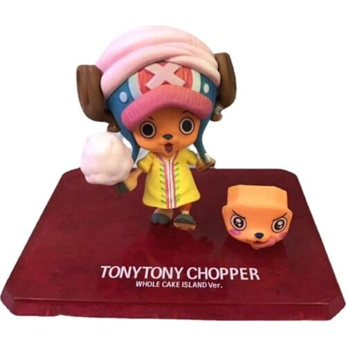 One Piece 117Generation Straw Hat Mission Chopper Marshmallow Edition Cake Island Action Humanoid Boxed Model Childrens Gift