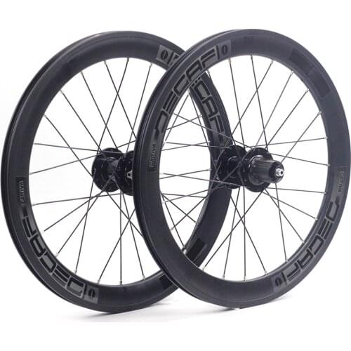 Decaf 20inch 1 1/8 451 Alloy Mini Velo Wheelset Disc Rim V Brake 40mm 100mm 130mm 135mm 8-10 s Folding Bike Minivelo Wheels Rim