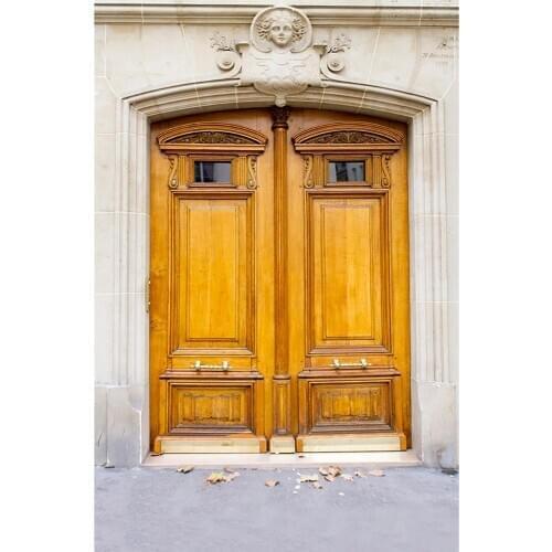 Vintage Pattern Wooden Door Photography Background Vinyl Cloth Backdrop for Portrait Children Baby Pets Photoshoot Photo Studio