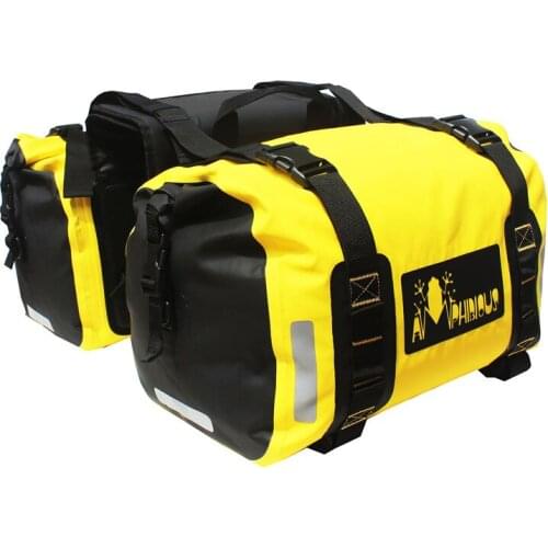 Waterproof Motorbike Side Bag Moto Motocross Helmet Backpack Luggage Motorcycle Saddle Bag
