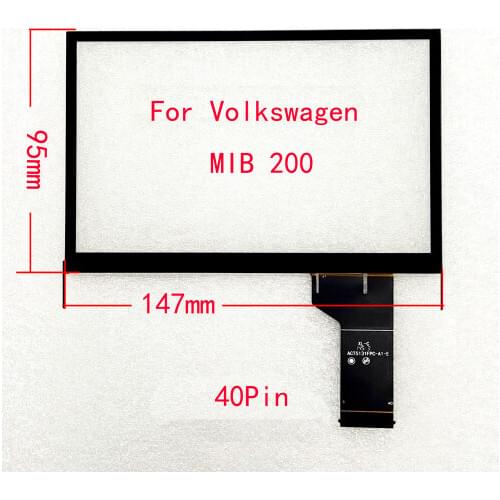 Volkswagen MIB200 682 Series Capacitive Touch Screen Digitizer Hand Writer 147*95mm 40Pin TDO-WVGA0633F00039 WVGA0633F00045