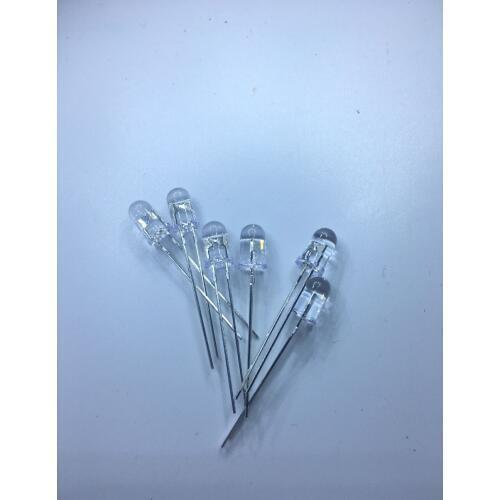 100PCS LED 10MM white white light 8000-10000 brightness long white hair white hair light diode