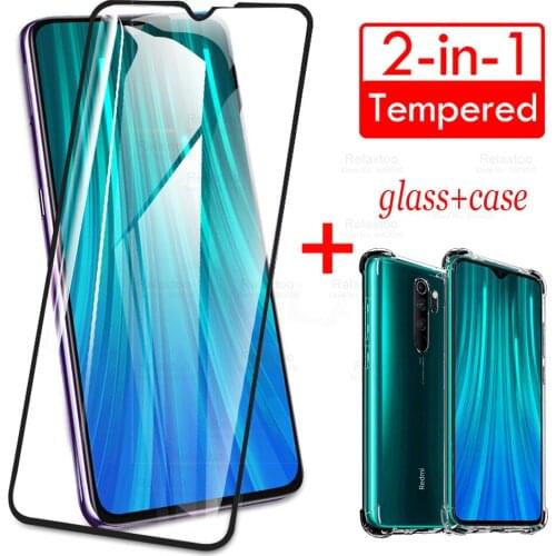 2-in-1 Tempered Glass For Xiaomi Redmi Note 8 Pro Redmi 8A 8 Screen Protector For Xiaomi Redmi Note 8T case and protector glass