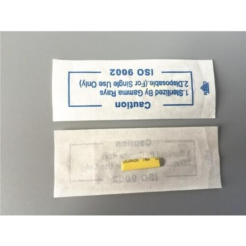 50PCS 21pin Needles U Shape Yellow Colors Permanent Makeup Eyebrow Microblading Tattoo Manual Blade Pen Machine