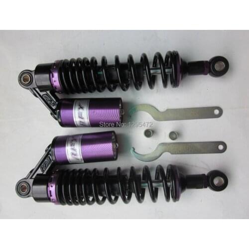 320mm 12.5" Motorcycle 7mm spring Nitrogen Shock Absorber For Yamaha DT XJ600 SR500 HONDA CX500 Scooter black+purple