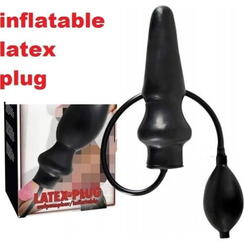 Beads Butt Plug Anal Toys Anal Dildo Anal Inflatable Latex Plug Toys Adult anal plug silicon prostate toy adult games