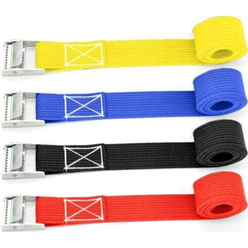 5M Car Tension Rope Tie Down Strap Strong Ratchet Belt Luggage Bag Cargo Lashing With Metal Buckle Tow Rope Tensioner