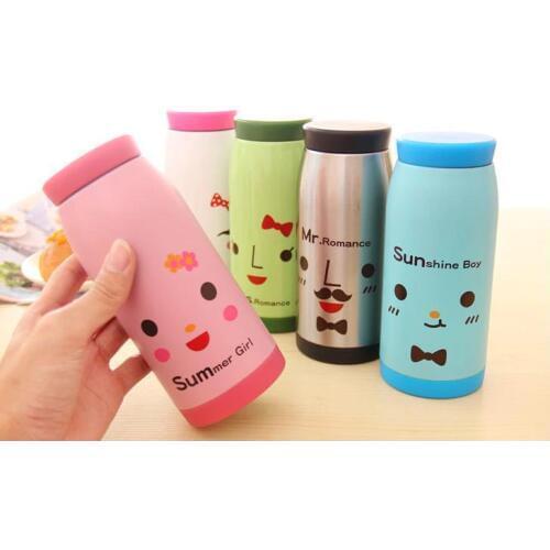 Freeshipping cute animal vacuum flasks/thermoses/ belly cup/milk mug the big one 350ml