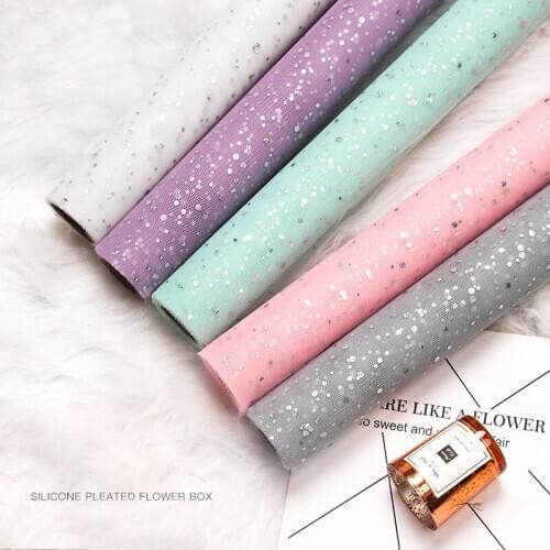DIY Handmade Scrapbook Decorative Flower Wrapping Mesh Bouquet Packing Craft Paper Florist Supplies Packaging Material 48cm*10y