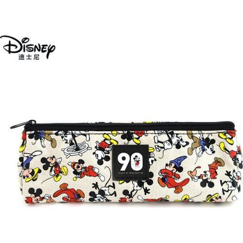Disney pencil case cute mickey pen case storage bag cartoon pencil case school supplies stationery children pencil storage bag
