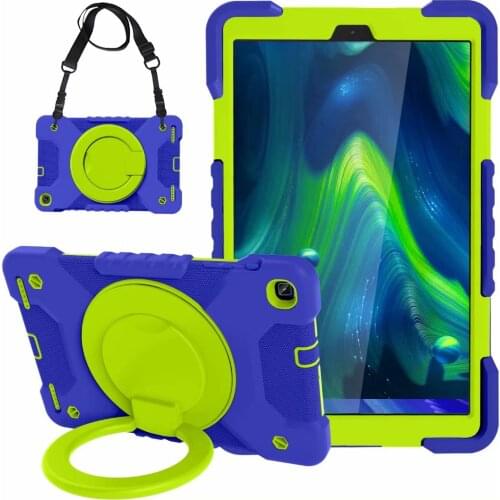 Shoulder Strap Case For Samsung Galaxy Tab A 10.1'' 2019 T510 SM-T510 SM-T515 Cover Heavy Duty Silicone PC Case For SM-T510 T515