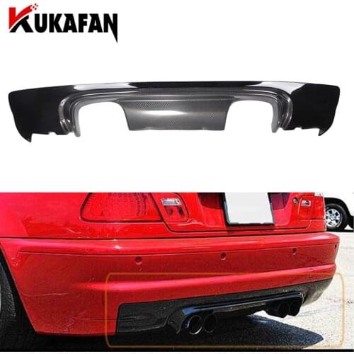Carbon Fiber Rear Bumper Diffuser Lip Spoiler For BMW 3 Series E46 M3 Coupe 2-Door 2001 - 2005 Car Tuning Parts