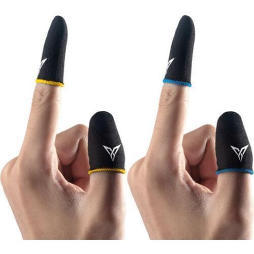 1 Pair Breathable Mobile Game Controller Finger Sleeve Type Trigger for PUBG