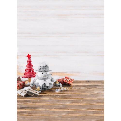 Photo Backdrop Wooden Board Christmas Decors Custom Photography Studio Background for Children New Born Baby Photoshoot Props