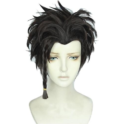 Game Fire Emblem ThreeHouses Claude von Regan Cosplay Wig Fancy Battle Boys Heat Resistant Hair Cosplay Wigs + Wig Cap