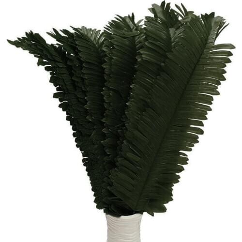 JX-LCLYL 20Pcs 40cm Green Lifelike Artificial Palm Leaf Branch Wedding Home Decor