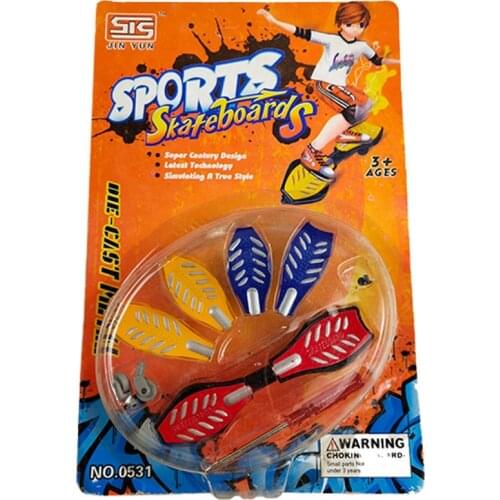 MINI Childrens Student Boys Creative and Interesting Toys Alloy Skateboard Shake Board Gift Set Graffiti Professional Finger