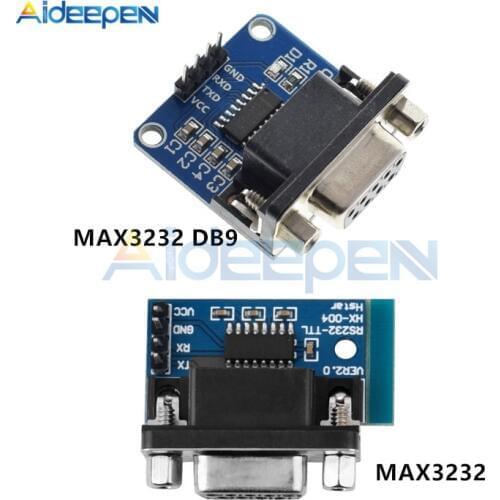 1Pcs MAX3232 RS232 to TTL Serial Port Converter Module DB9 Connector MAX232 DIY Kit Electronic PCB Board Module For Arduino