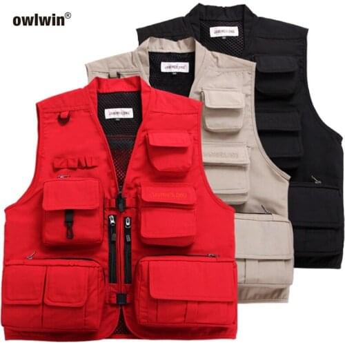 【New store 】 2019 Fishing Jacket Fishing Vest Outdoor Photography Outdoor Fishing Shoulder Multi Pocket Vest Fishing New
