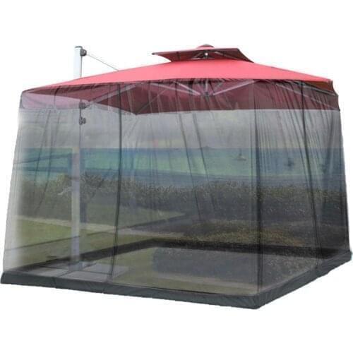 Outdoor Mosquito Net Camping Canopy Shade Patio Umbrella Mosquito Netting Screen UV Resistant Gazebo Mosquito Netting Insect Net