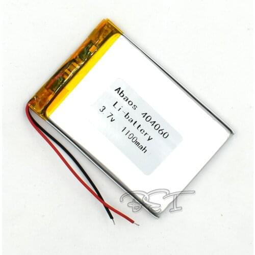 5Pcs 3.7V 1100mAh Rechargeable Li-Polymer 404060 Li-ion Lithium Cell Battery For MP3 MP4 Game Player Mouse PSP Lampe speaker toy