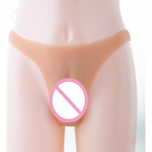 Full Silicone T-back Vagina Panty Realistic Vagina Crossdresser TG DG Underwear Men Latex Underwear Tights Transparent