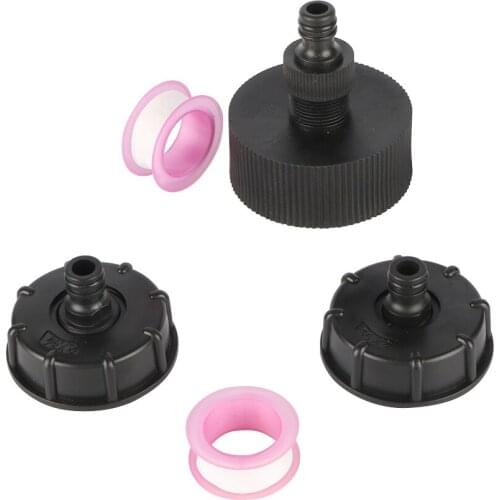 Durable Ibc Tank Fittings S60X6 Coarse Threaded Cap 60Mm Female Thread To 1/2 ", 3/4"External threadAdapter Connector