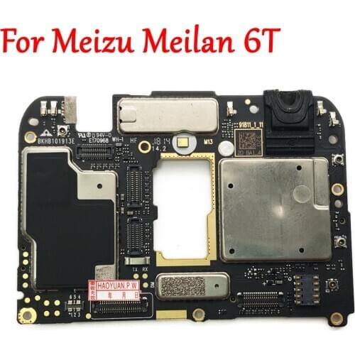 Tested Full Work Original Unlock Motherboard For Meizu Meilan 6T M6T Logic Circuit Electronic Panel