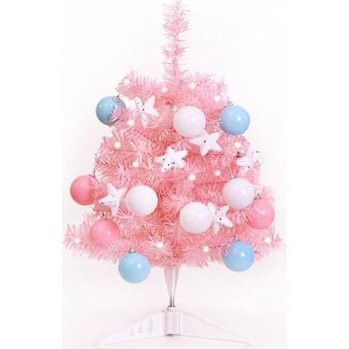 60cm Mini Christmas Tree with Lamp Decoration Tree House Desktop Home Shopping Mall Decoration Products Christmas Ornaments ff05