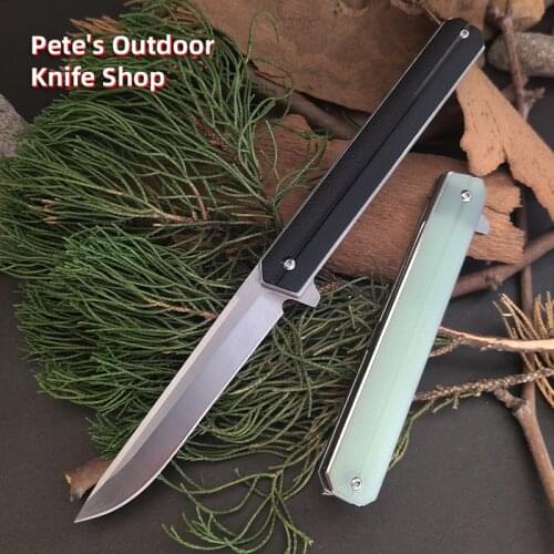 Lightly Closed Folding Knife, High-definition G10 Handle Built-in Spherical Outdoor Knife, Hunting And Adventure EDC Fruit Knife