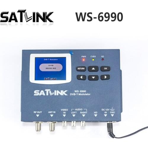 DVB-T Satlink WS-6990 Terrestrial Finder 1 Route DVB-T modulator/ AV/ HD WS-6990 Satlink 6990 Digital Meter Finder