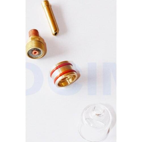 Pyrex Glass Cup TIG Welding Torch Collet Clear Gas Lens 4# For WP-18 WP-17 wp-26