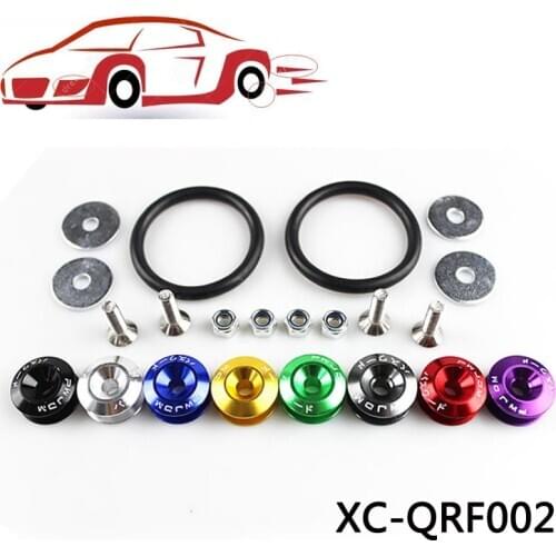 Universal JDM Aluminum Bumper Quick Release Fasteners Fender Washers For Honda Civic Integra RSX with Logo RS-QRF001