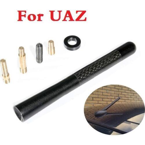 High-End 4.72inch Carbon Fiber Short Car Roof Radio Aerial Fm Antenna For Uaz 31512 3153 3159 3162 Simbir 469 Hunter Patriot