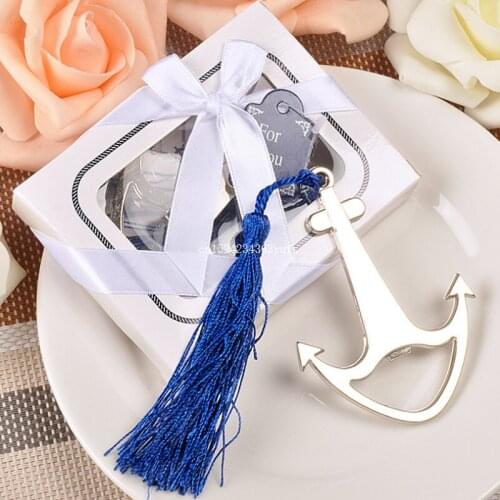 500pcs Ship Anchor Shape Bottle Opener Stainless Steel Can Opener Wedding Favor Small Gifts