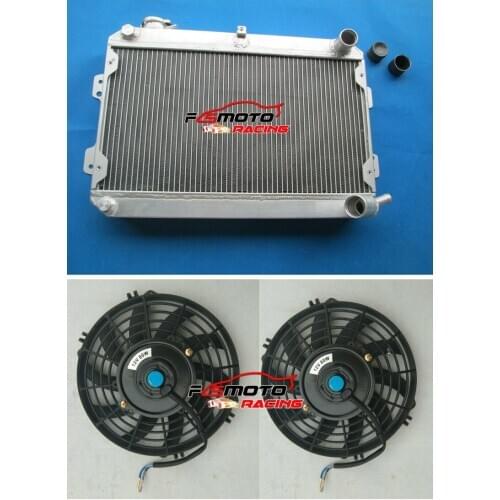 56MM 3 Row Full Aluminum Alloy Radiator+FAN For Mazda RX7 RX-7 SA/FB S1/S2/S3 1979-1985 79 80 81 82 83 84 85