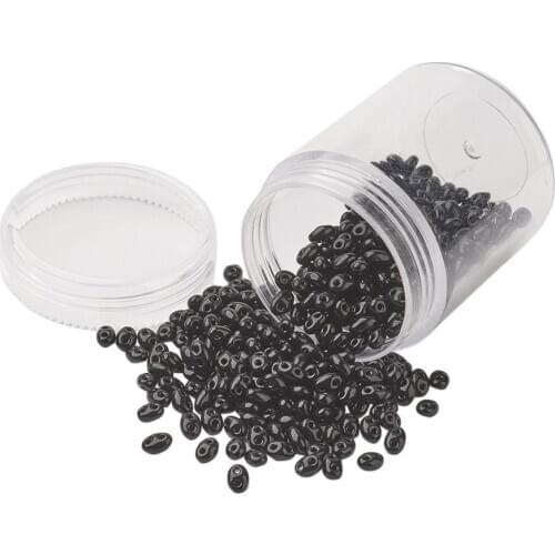 630pcs/box Czech Glass Seed Beads Two-Hole Seed Beads Loose Spacer Opaque Color For DIY Jewelry Making Accessories 5x3.5x3mm