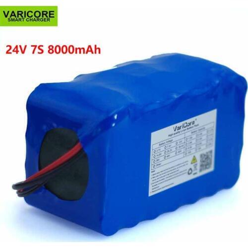 24V 7S4P 8000mAh high power 8AH 18650 Lithium Battery pack with BMS 29.4V for Electric bicycle electric car toy backup power