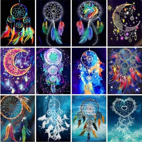 EverShine 5D Diamond Painting Full Square Landscape Cross Stitch Diamond Mosaic Dreamcatcher Picture Rhinestones Wall Decor