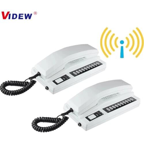2.4GHz 433MHz Wireless Audio Intercom System Secure Indoor Audio Phone Handsets for Warehouse Office Home