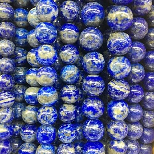4-12MM 1Strand/pack Natural Stone Lapis Lazuli Bead Strands Semi-precious Stone Jewelry Beads