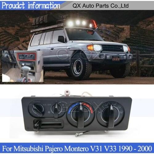 CAPQX Air conditioning switch panel For Mitsubishi Pajero Montero V31 V33 1990-2000 Dashboard A/C Heater Control Climate Control