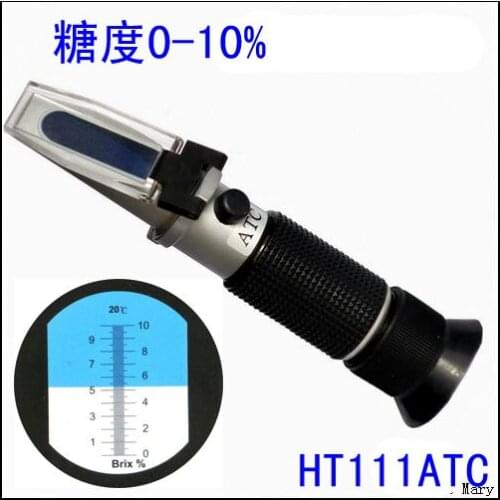 0-10% Brix Meter Sugar Concentration Detector Drinking Juice Sweetness Refractometer Accuracy 0.1% Optical Instrument