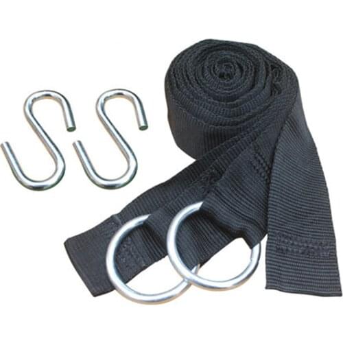 Essential Can Hold 200kg OutDoor Camping Hiking Hammock Hanging Belt Hammock Strap Rope with Metal Buckle Load Bind Rope