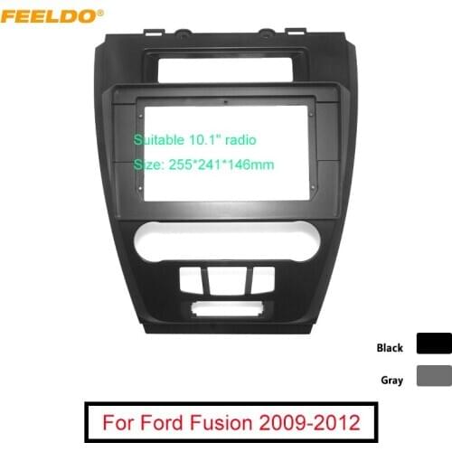 FEELDO Car Stereo 10.1 Inch Big Screen Fascia Frame Adapter For Ford Fusion 2Din Dash Audio Fitting Panel Frame Kit